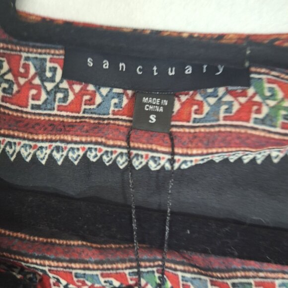 NWT Sanctuary long sleeve blouse size small - Picture 3 of 7
